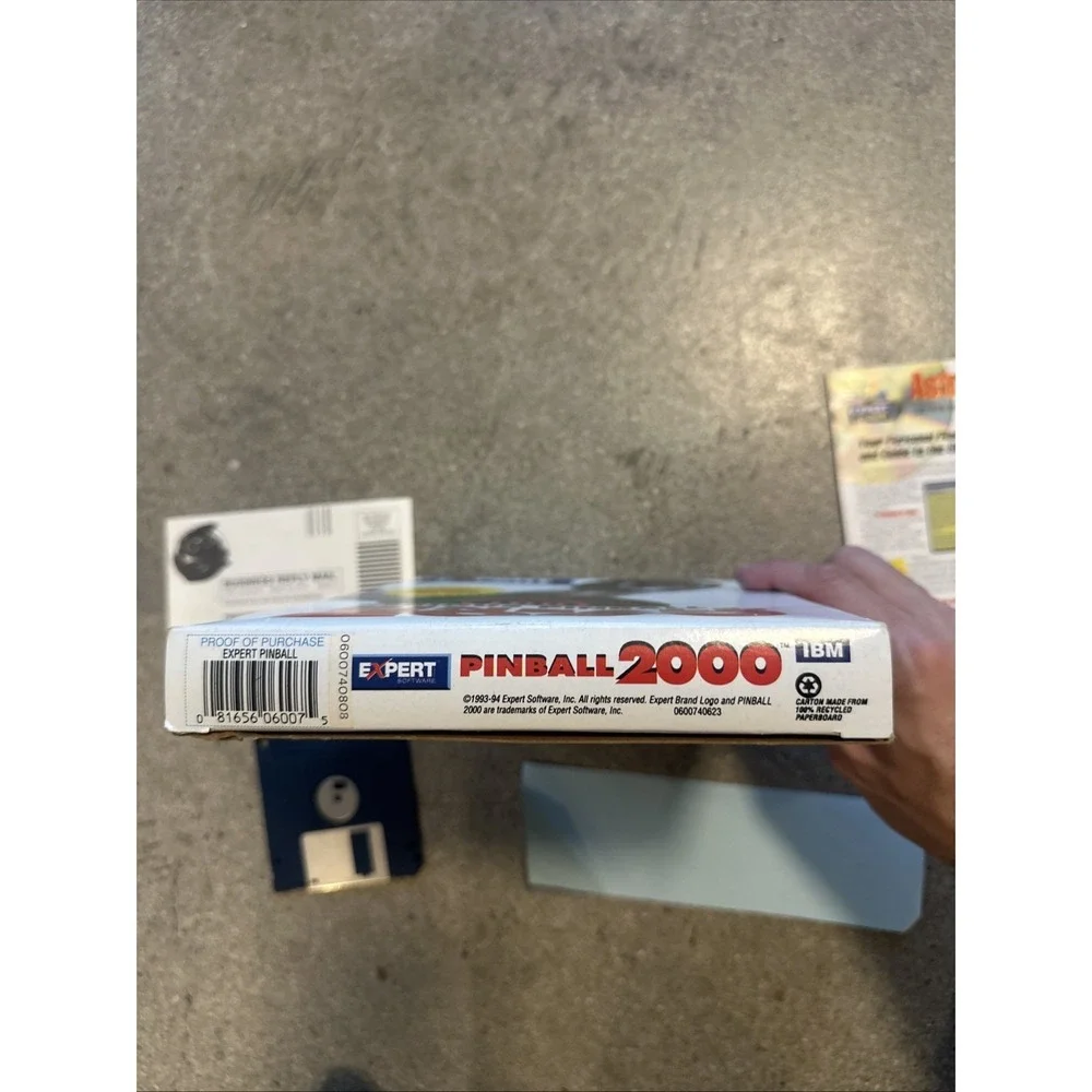 Pinball 2000 PC Game Big Box Floppy Disc DOS IBM Expert Software 93-94' Froggman